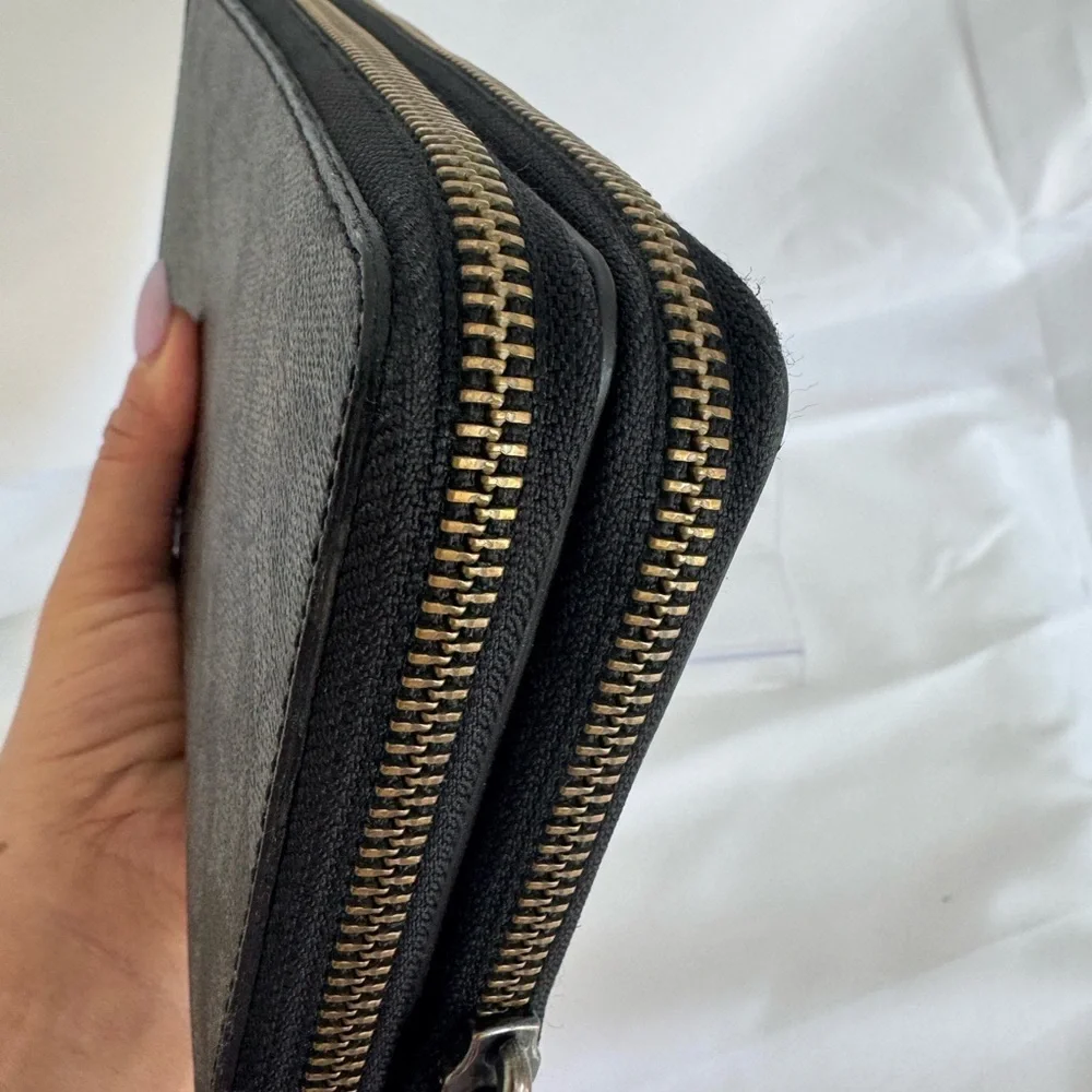 Coach double zip